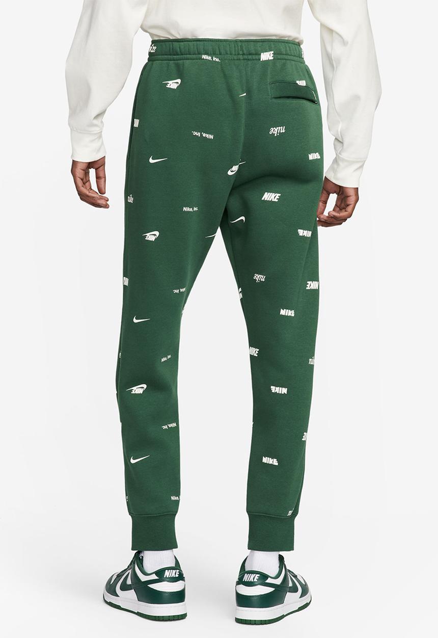 Nike - Club Fleece bb AOP joggers - green 