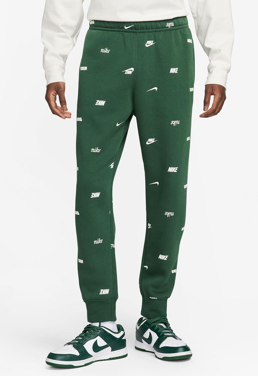 Nike - Club Fleece bb AOP joggers - green 