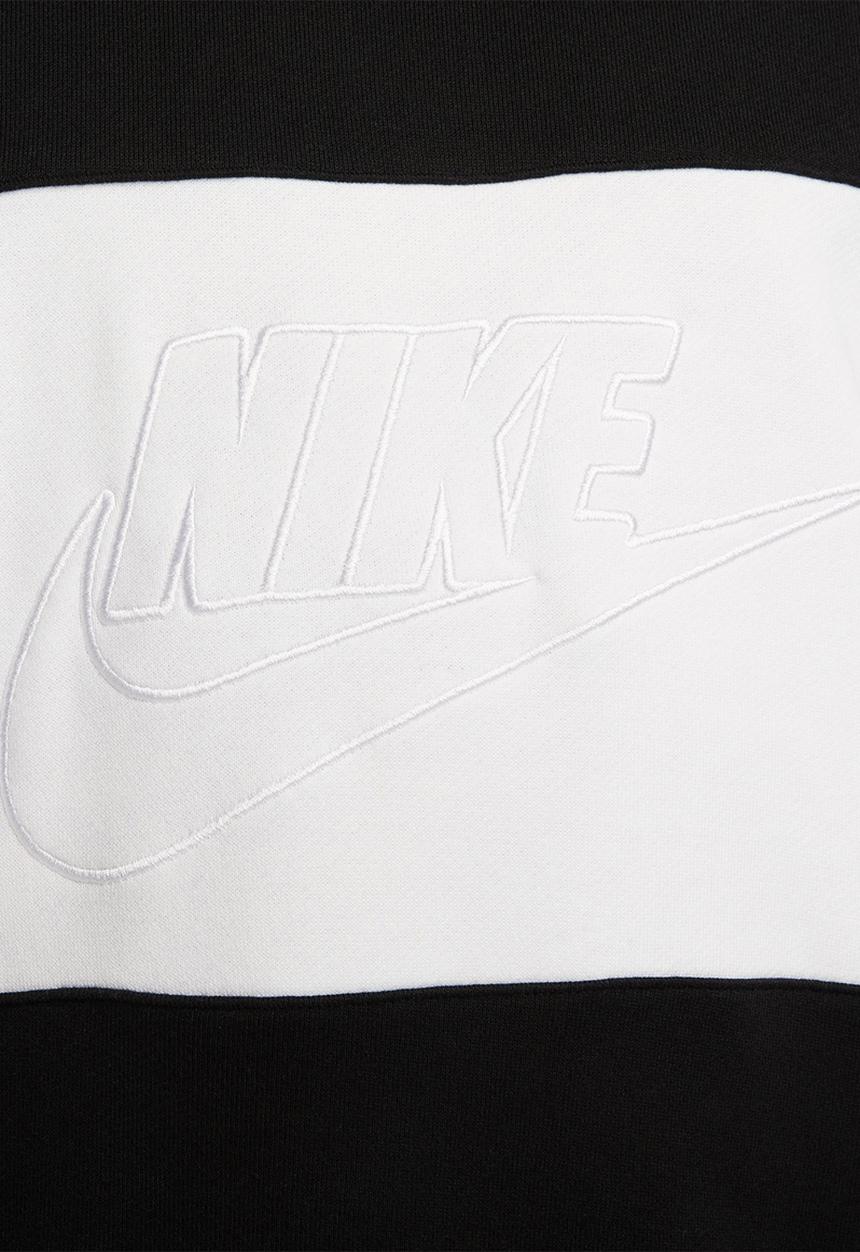 Nike - Nike club+ ft color-blocked crew - black 