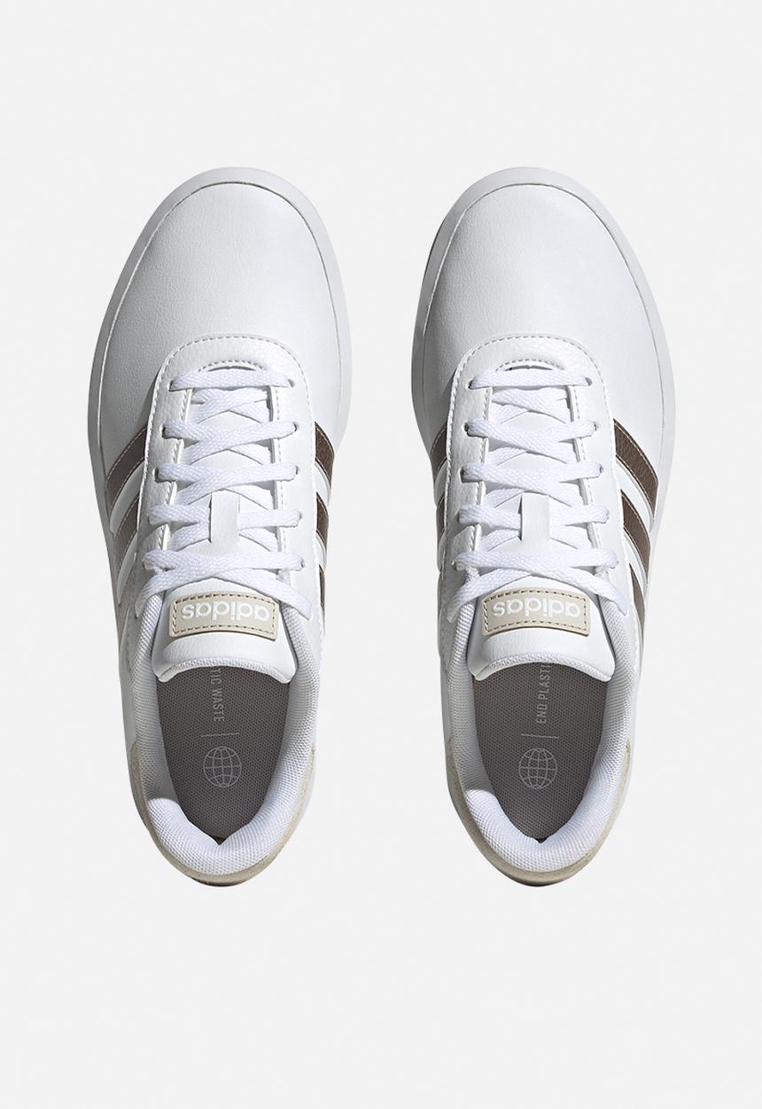 adidas Originals - Court platform - ftwr white/champagne met./alumina