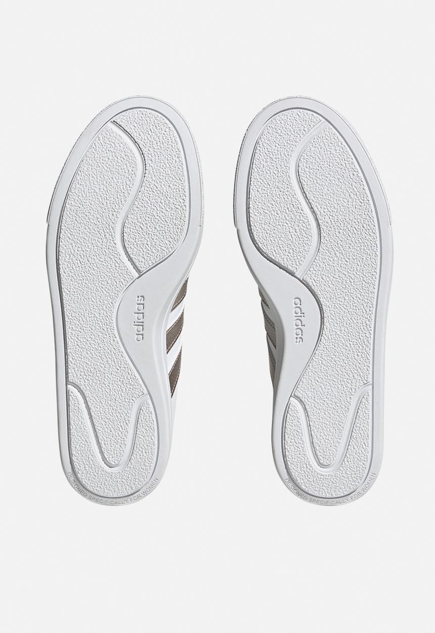 adidas Originals - Court platform - ftwr white/champagne met./alumina