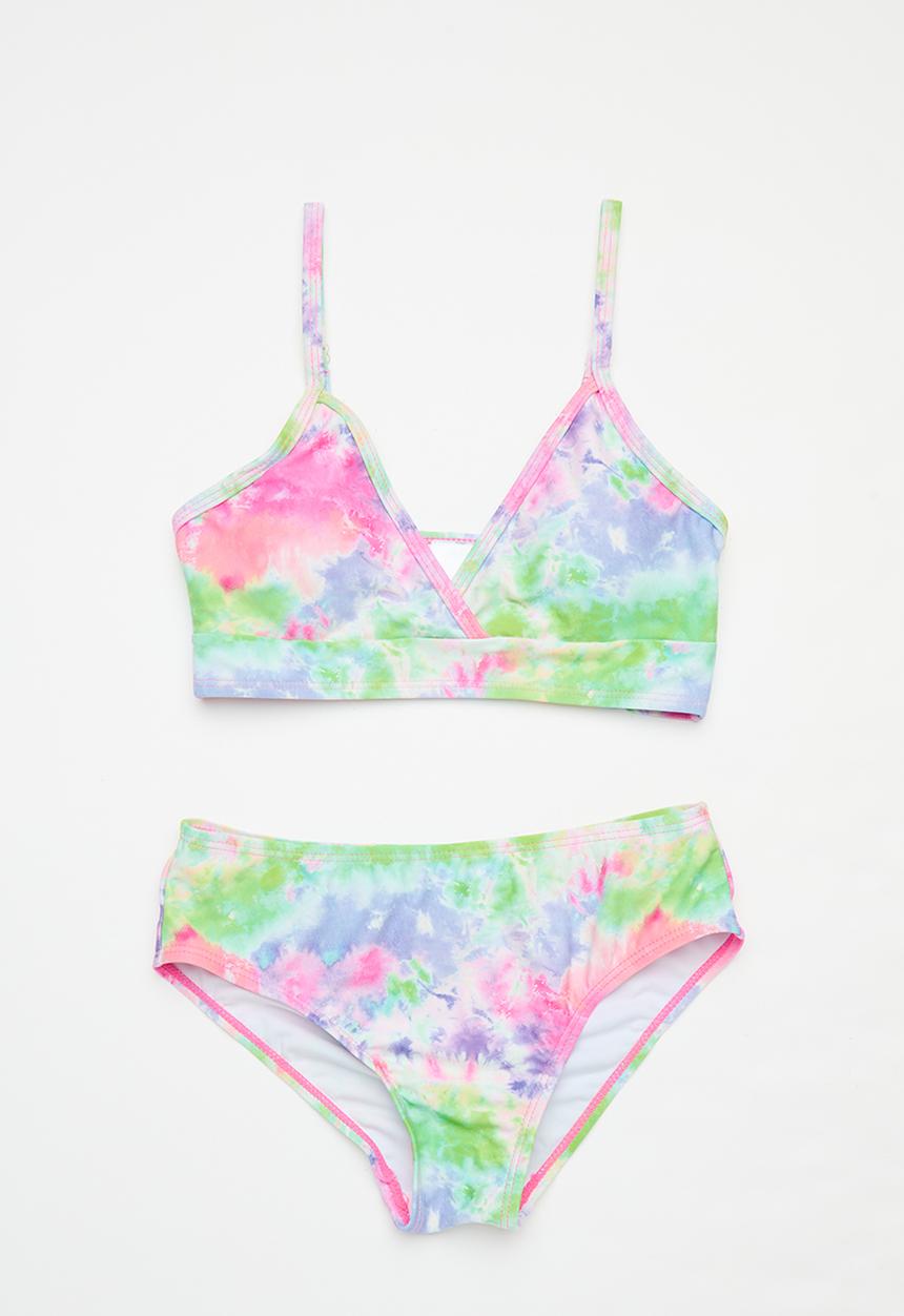 Pop Candy - Tie dye bikini set - multi