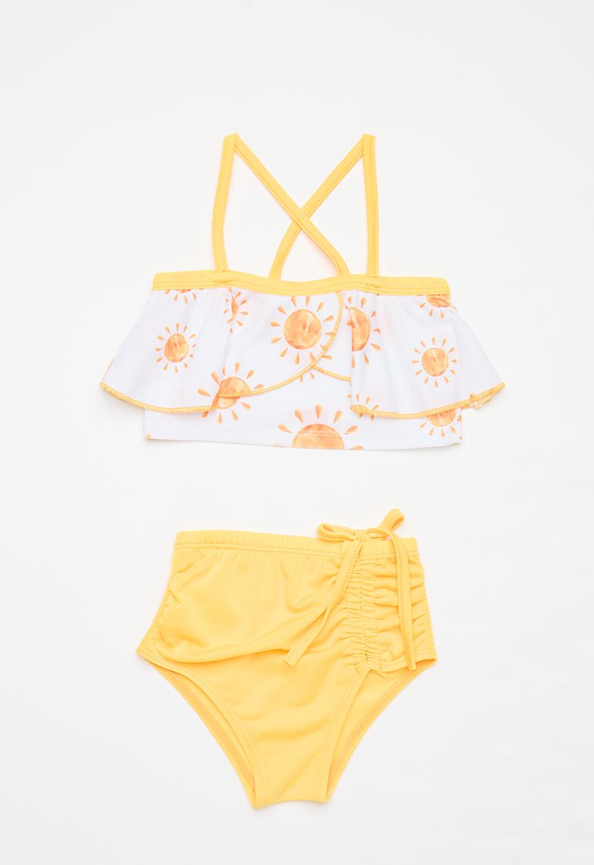 Pop Candy - 2 Piece bikini set - yellow & white