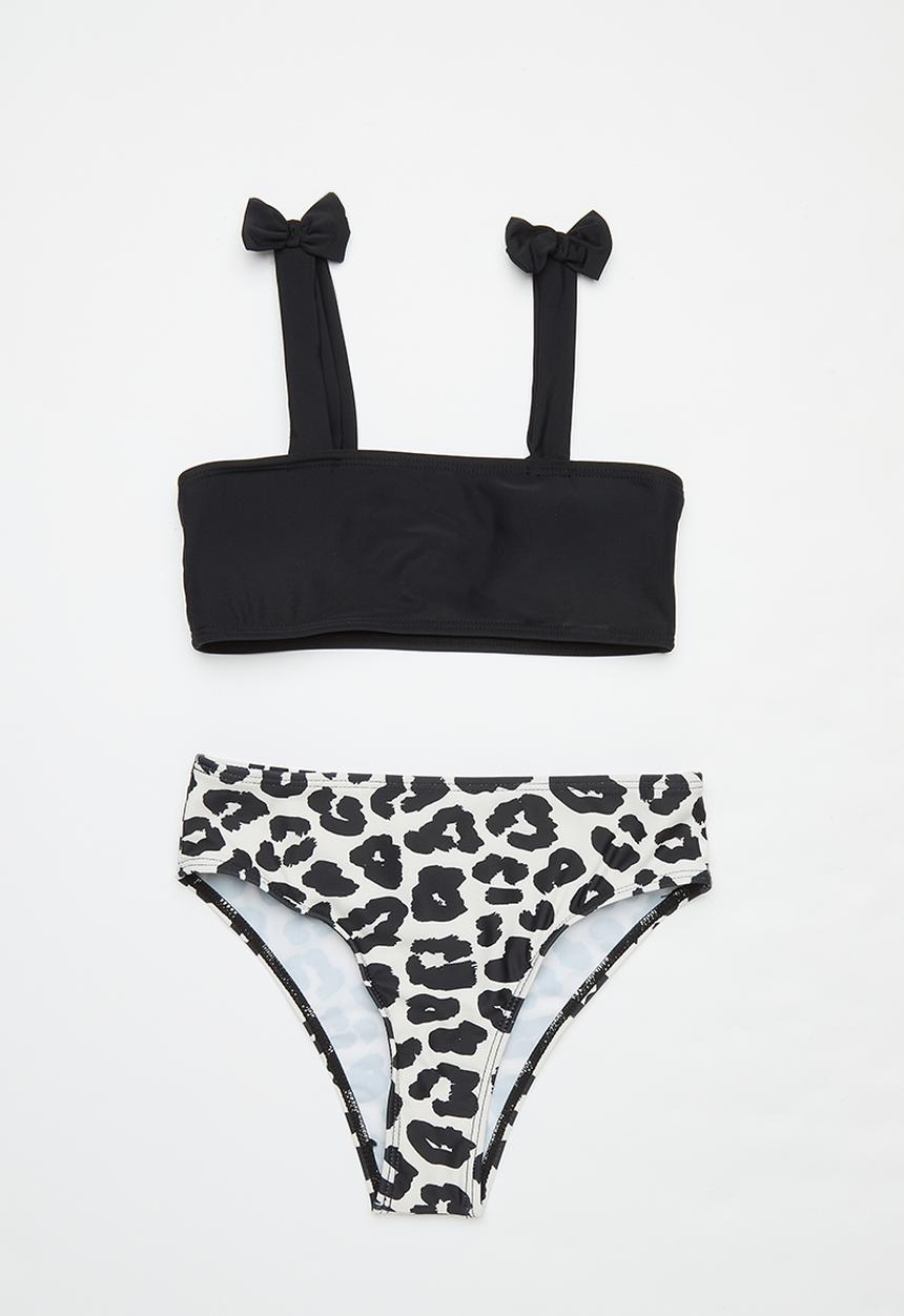 Pop Candy - 2 Piece bikini set - black & cream