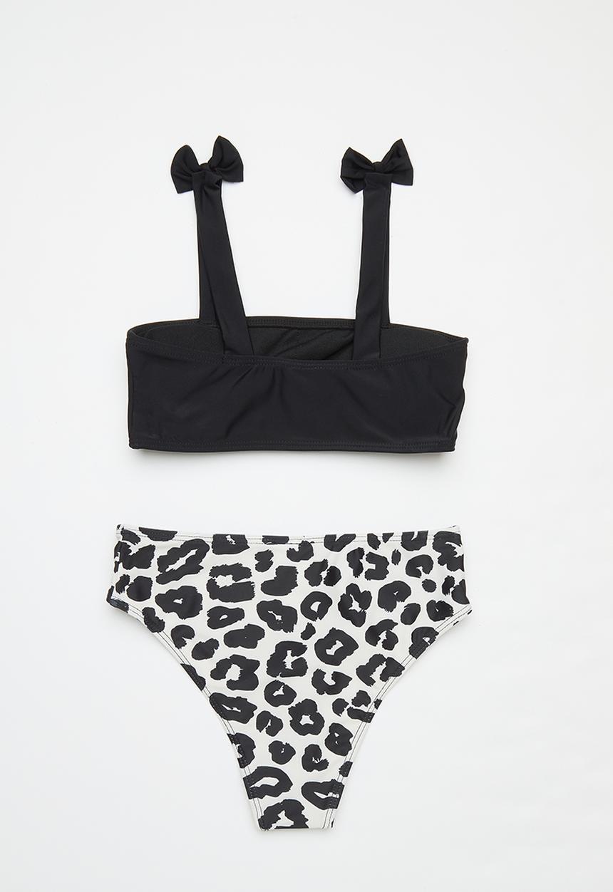 Pop Candy - 2 Piece bikini set - black & cream