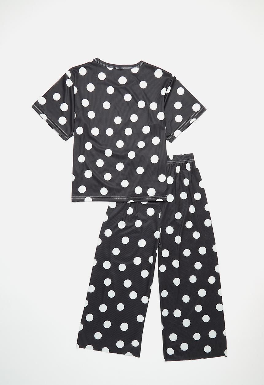 Pop Candy - Polka dot pj set - black & white