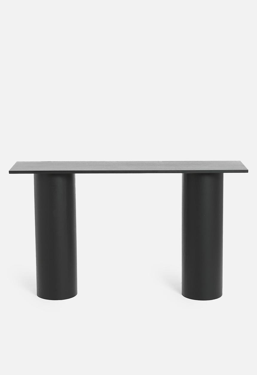 Sixth Floor - James column leg console - black