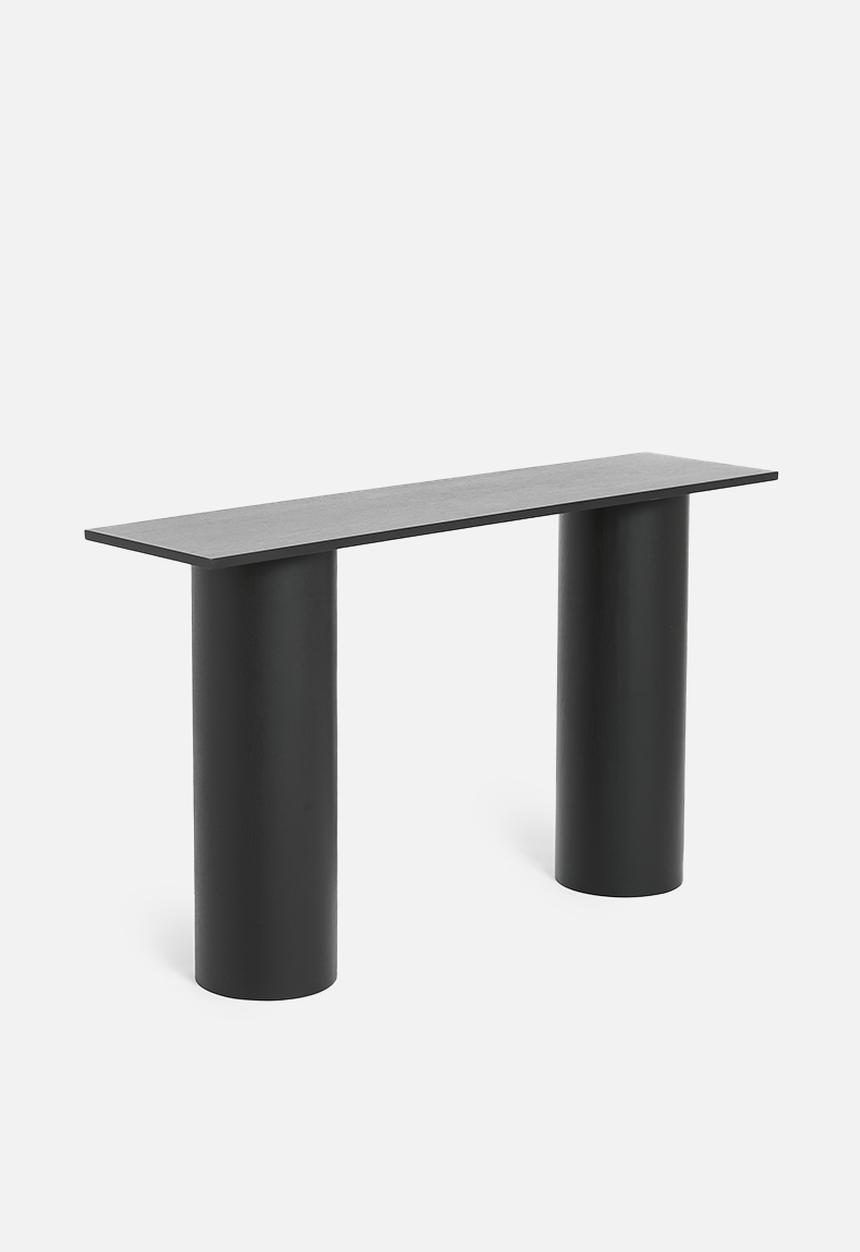 Sixth Floor - James column leg console - black