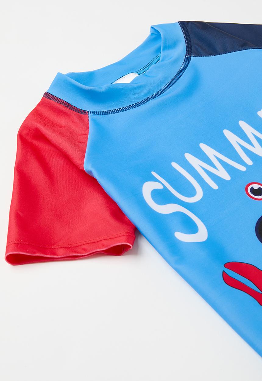 Pop Candy - Boys 2 Piece swimsuit - blue