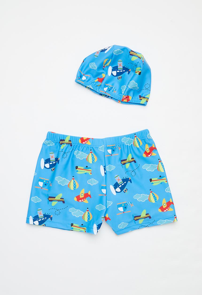 Pop Candy - Swim cap & shorts set - light blue