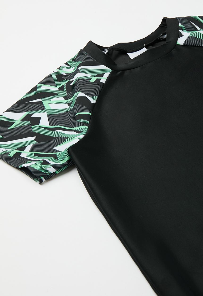 Pop Candy - 2 Piece swim set - green & black