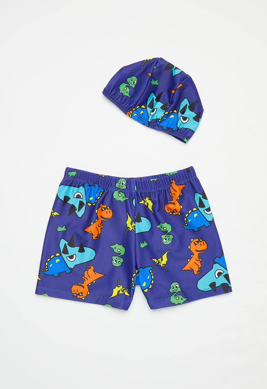 Pop Candy - Swim cap & shorts set - navy blue
