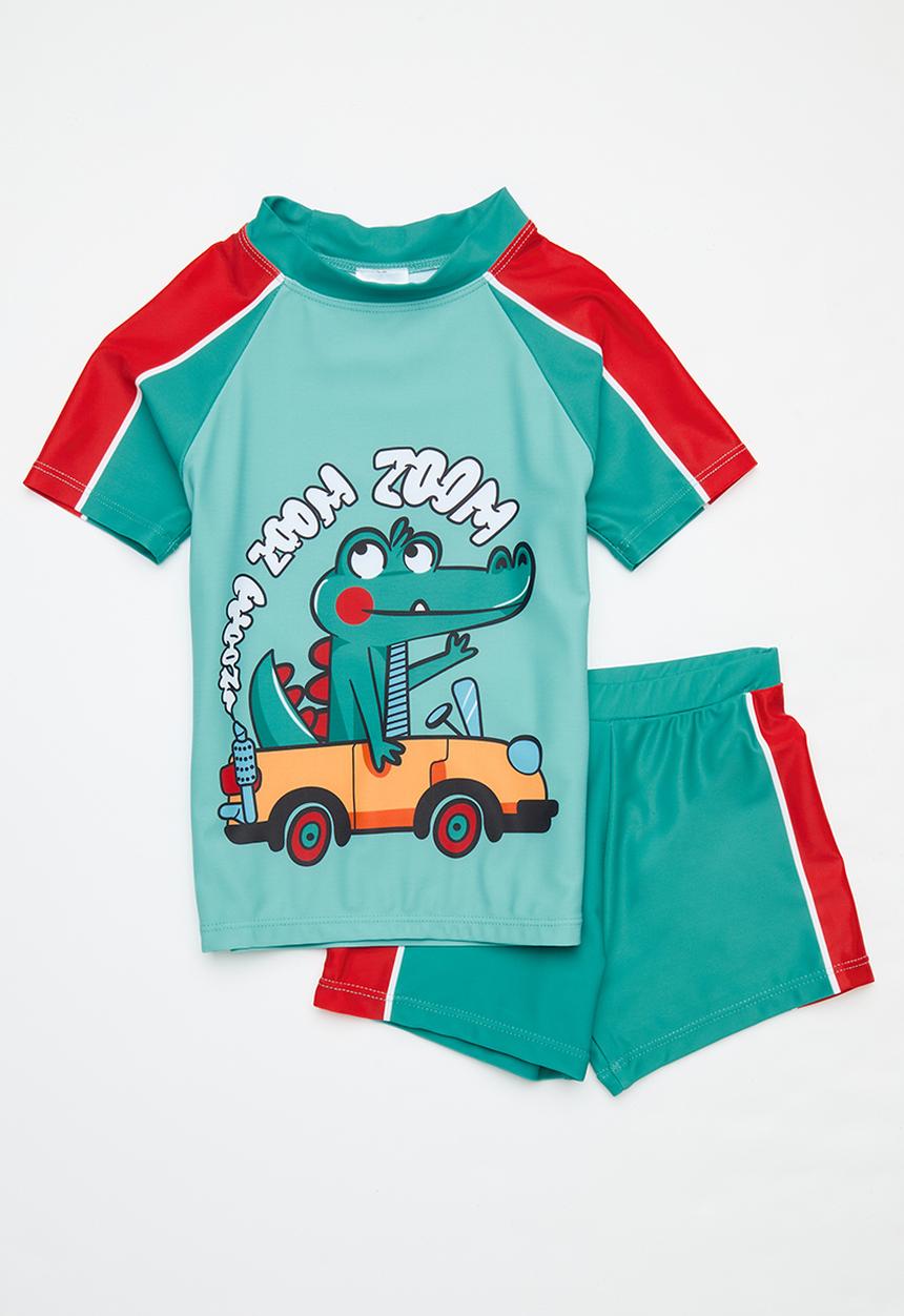 Pop Candy - 2 Piece swim set - blue & red