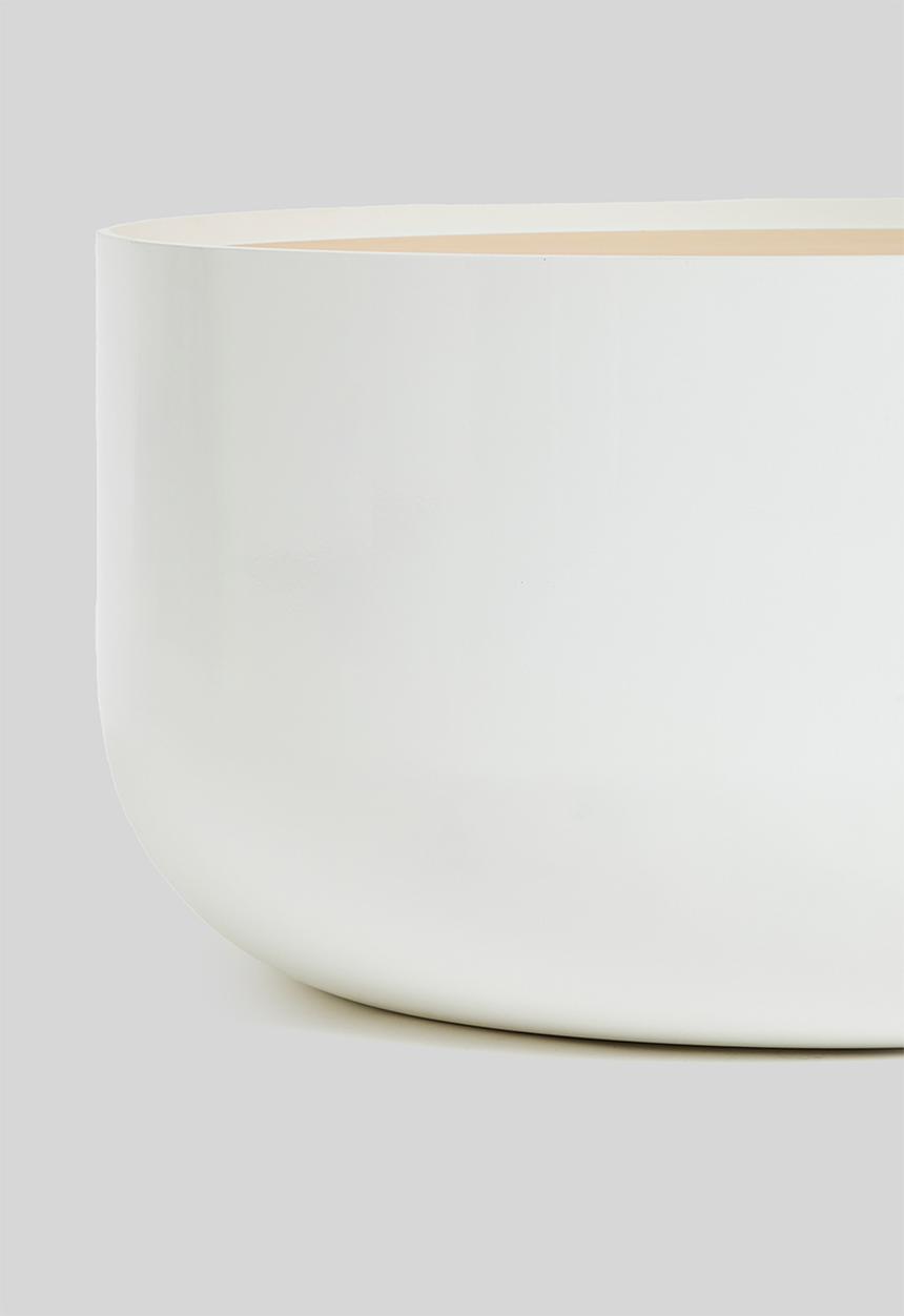 Sixth Floor - Benjamin storage coffee table - white & natural