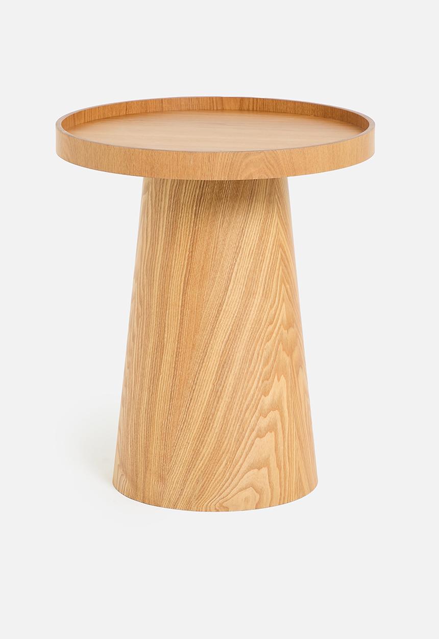 Sixth Floor - Charlotte 2 in 1 side table with removable tray - natural