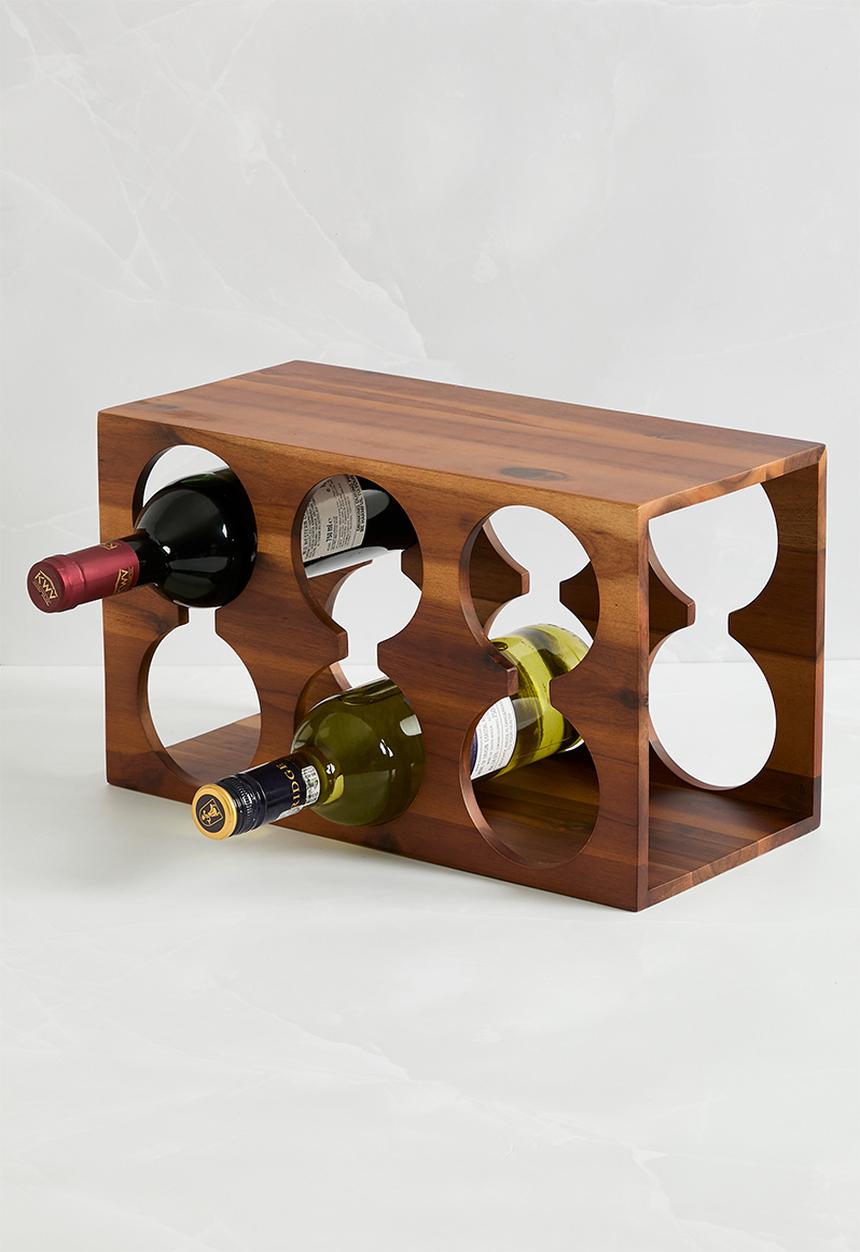 Sixth Floor - Vesper wooden wine rack - natural