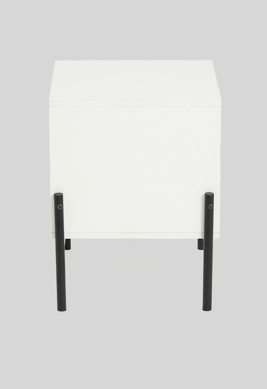 Sixth Floor - Blakely bedside table - white & natural