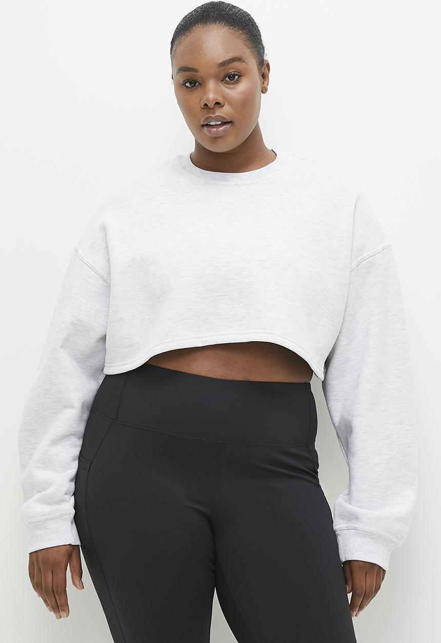 Cotton On - Plus Plush Cropped Shrug - Cloudy Grey Marle
