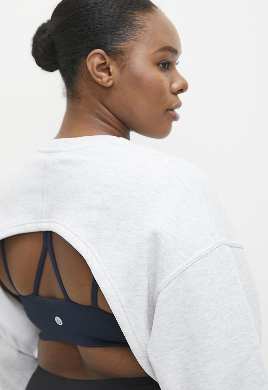 Cotton On - Plus Plush Cropped Shrug - Cloudy Grey Marle