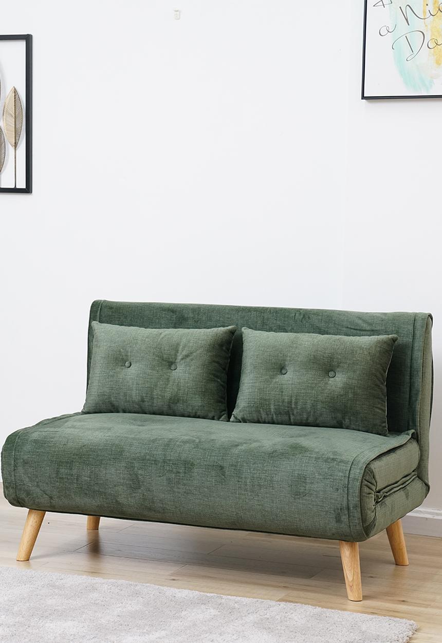 Sixth Floor - Haley foldable 2 seater sofa - green