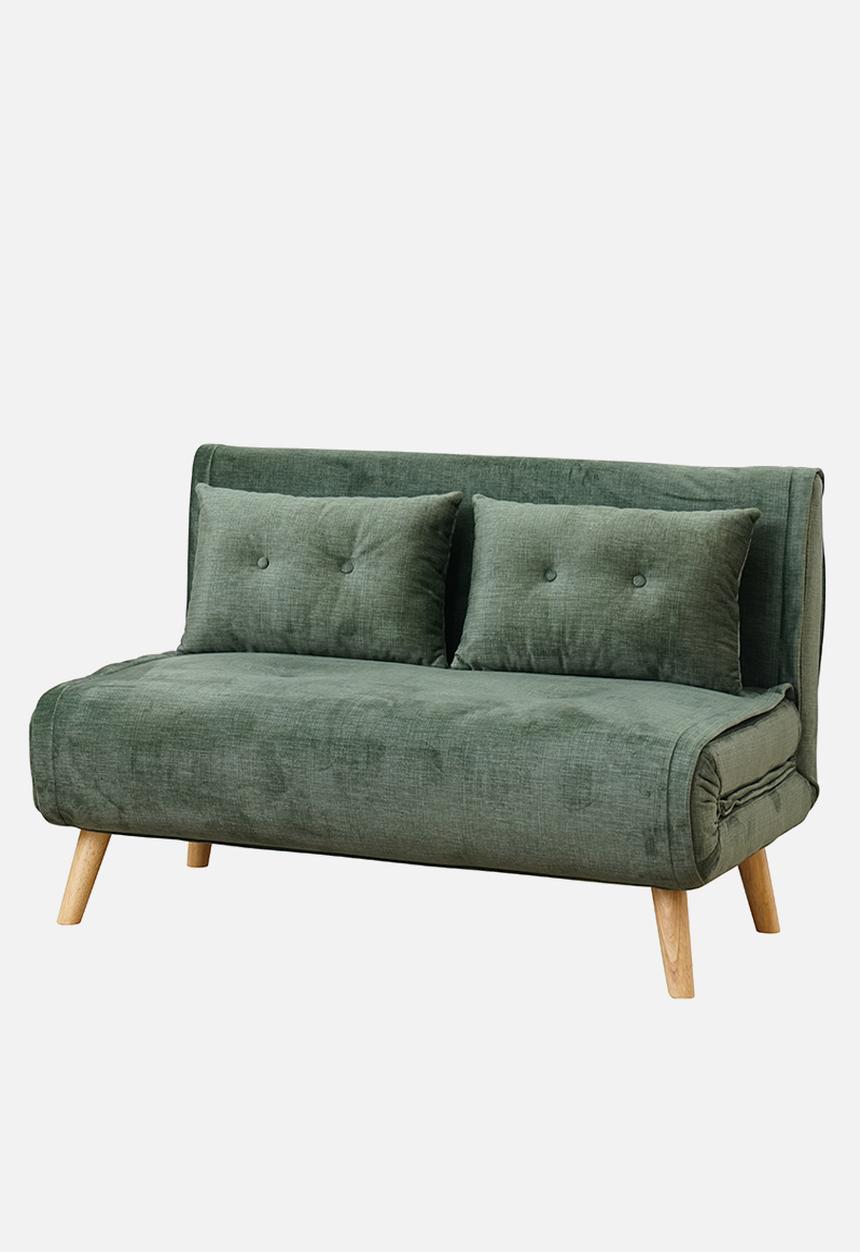 Sixth Floor - Haley foldable 2 seater sofa - green