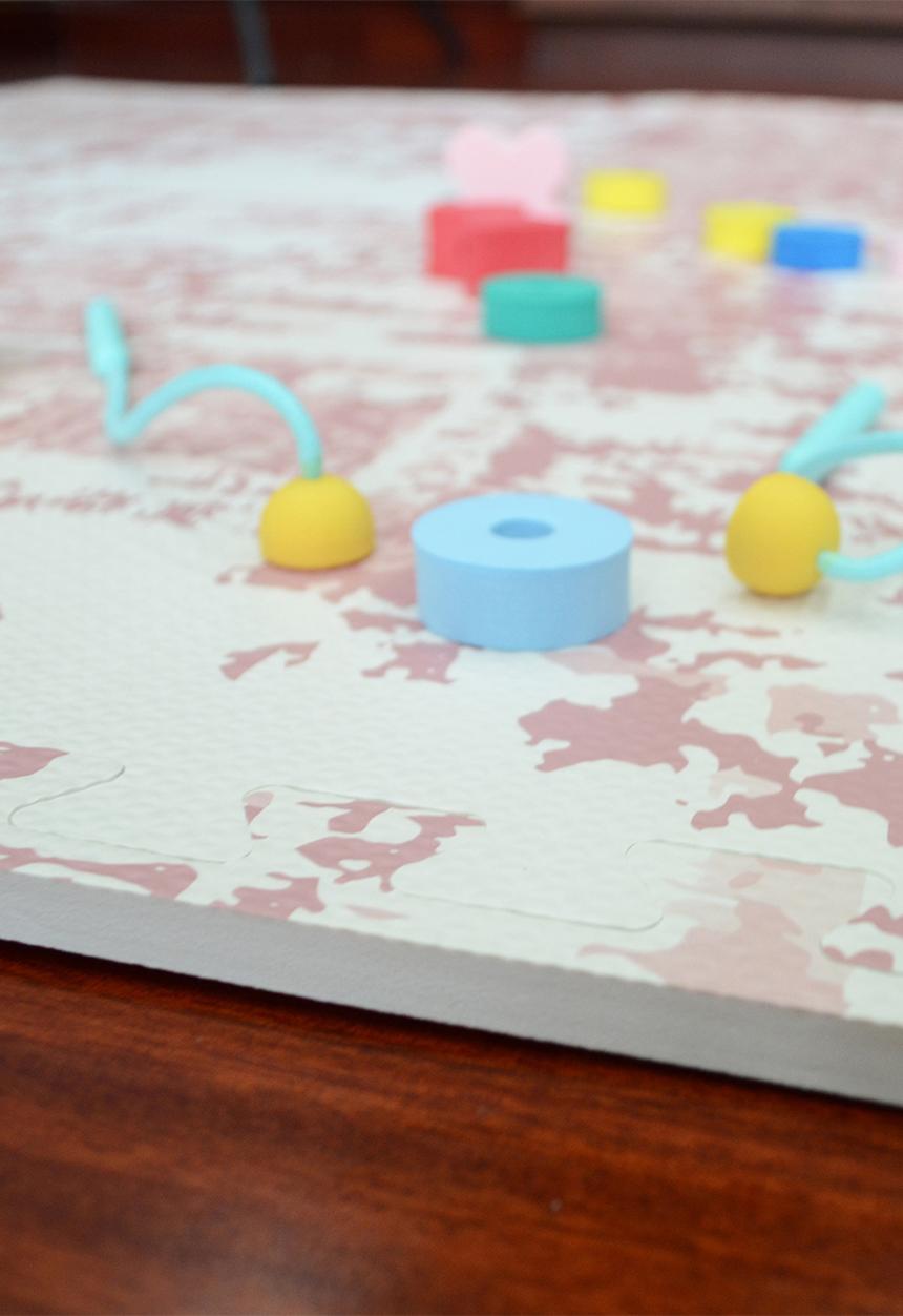 Ark Playmats - Cuddle Bug Playmat - Pink & White 