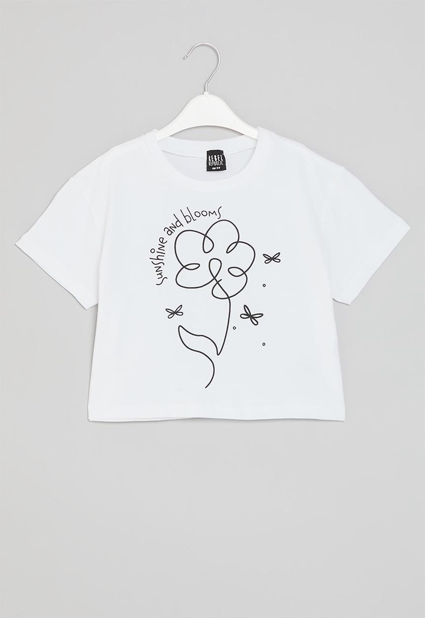 Rebel Republic - Graphic t-shirt - white