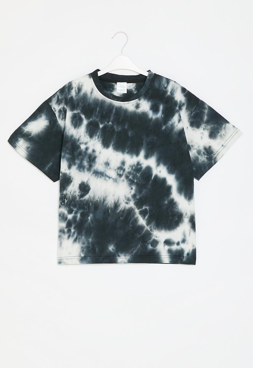 Pop Candy - Tie dye short sleeve tee - black & white