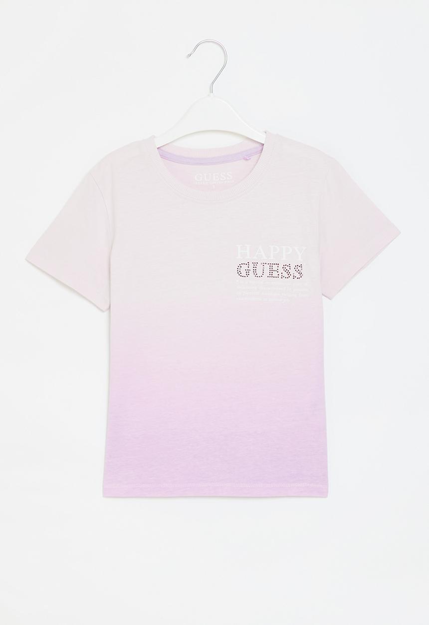 GUESS - Dip dye short sleeve t-shirt - new light lilac
