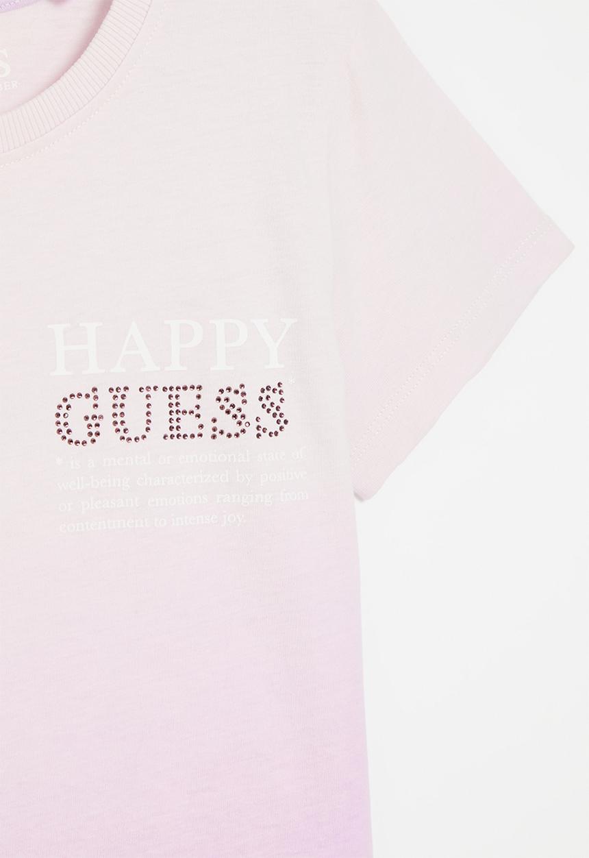 GUESS - Dip dye short sleeve t-shirt - new light lilac