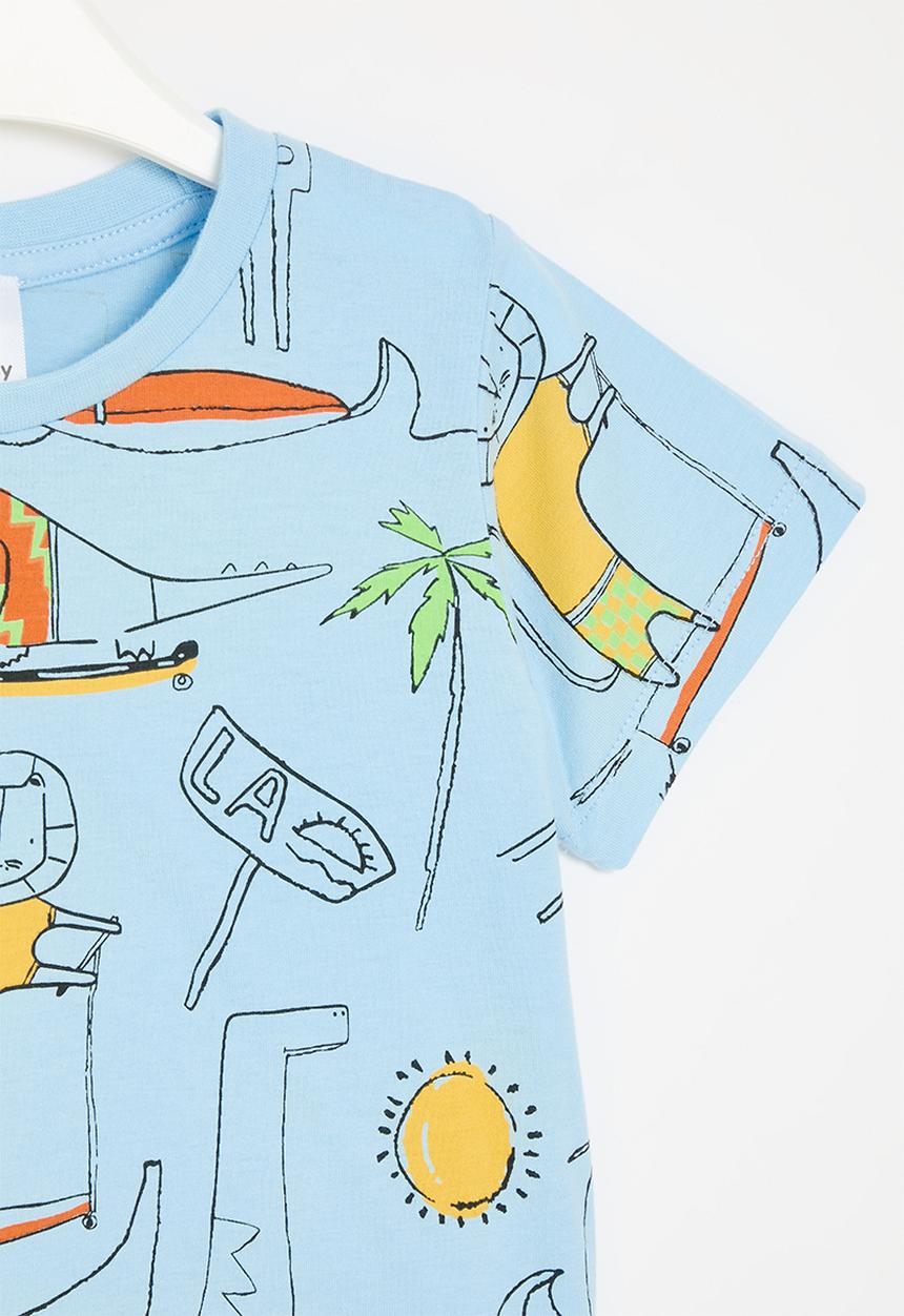 Pop Candy - Printed tee - blue