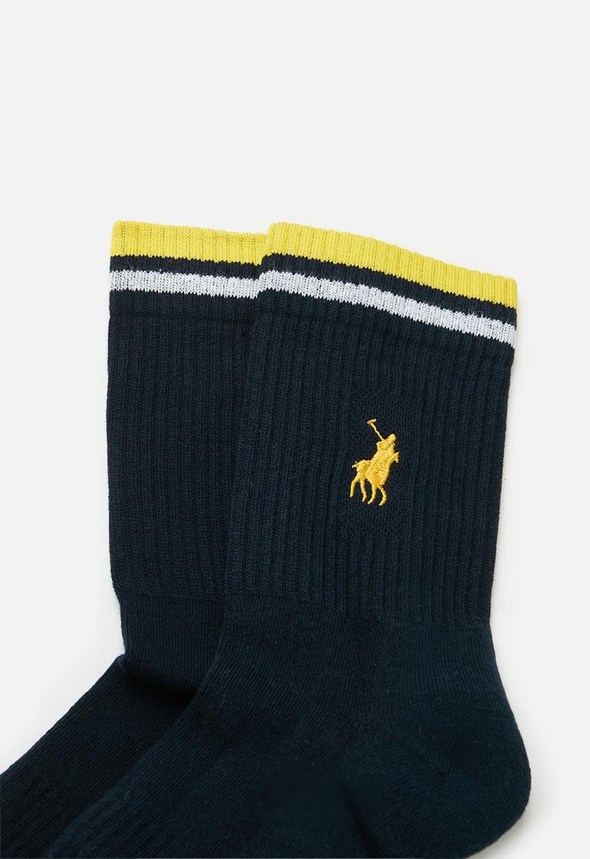 POLO - Tennis sock - navy & yellow