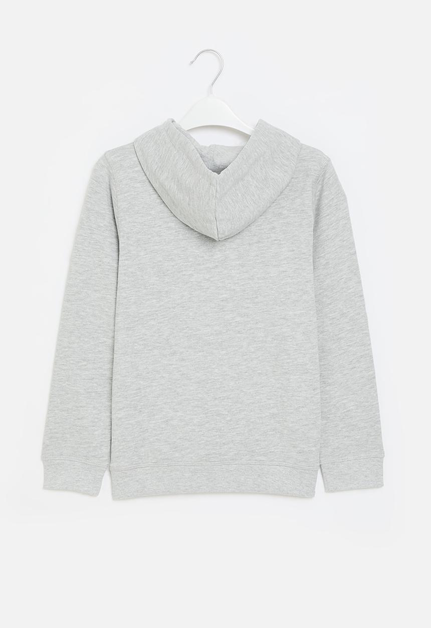 GUESS - Hooded fleece_core - light heather grey m90