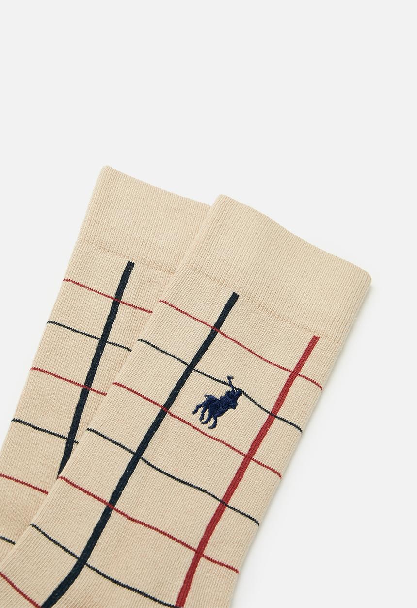 POLO - Striped Socks - Stone