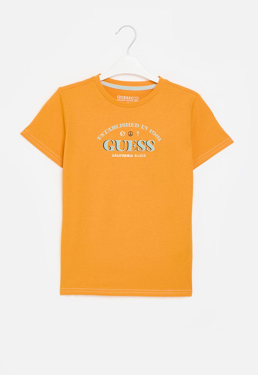 GUESS - Short sleeve t-shirt - boca yellow