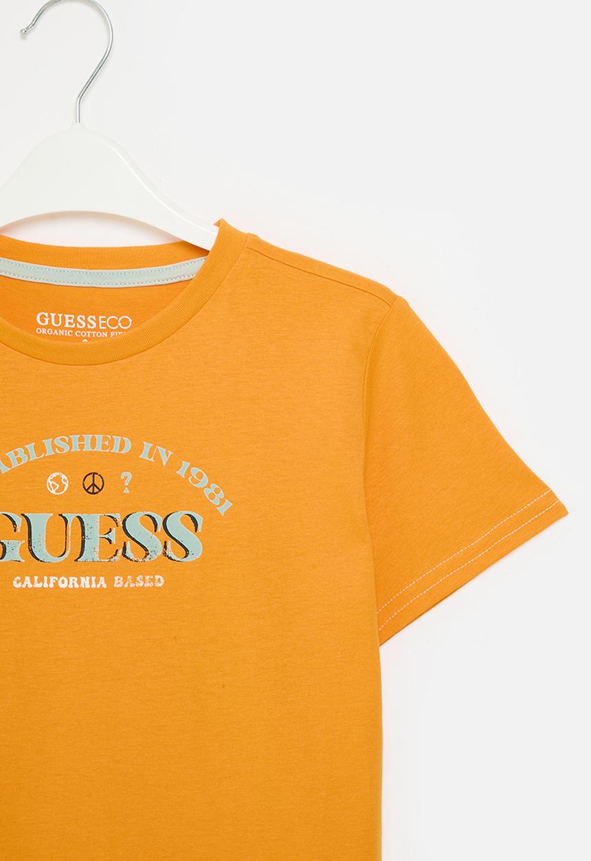 GUESS - Short sleeve t-shirt - boca yellow