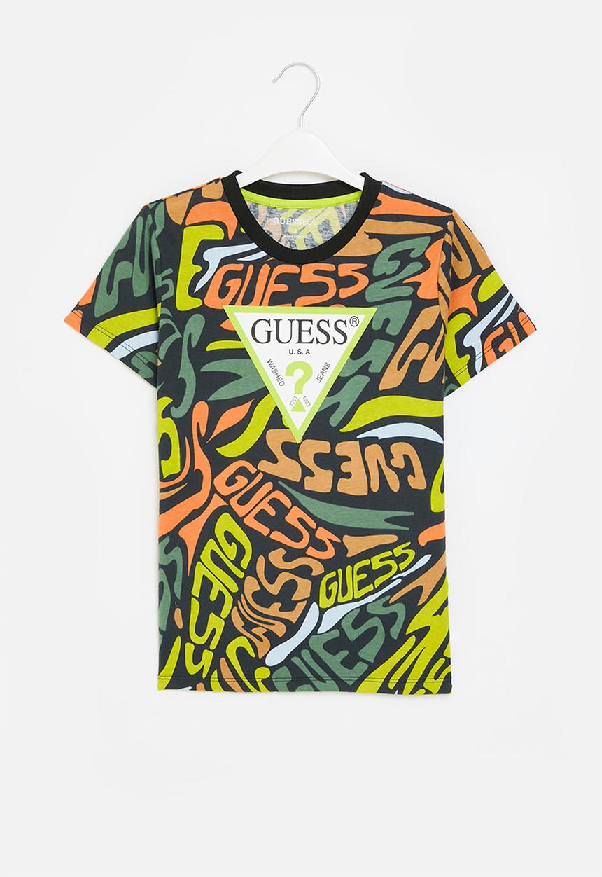 GUESS - Short sleeve t-shirt - allover guess
