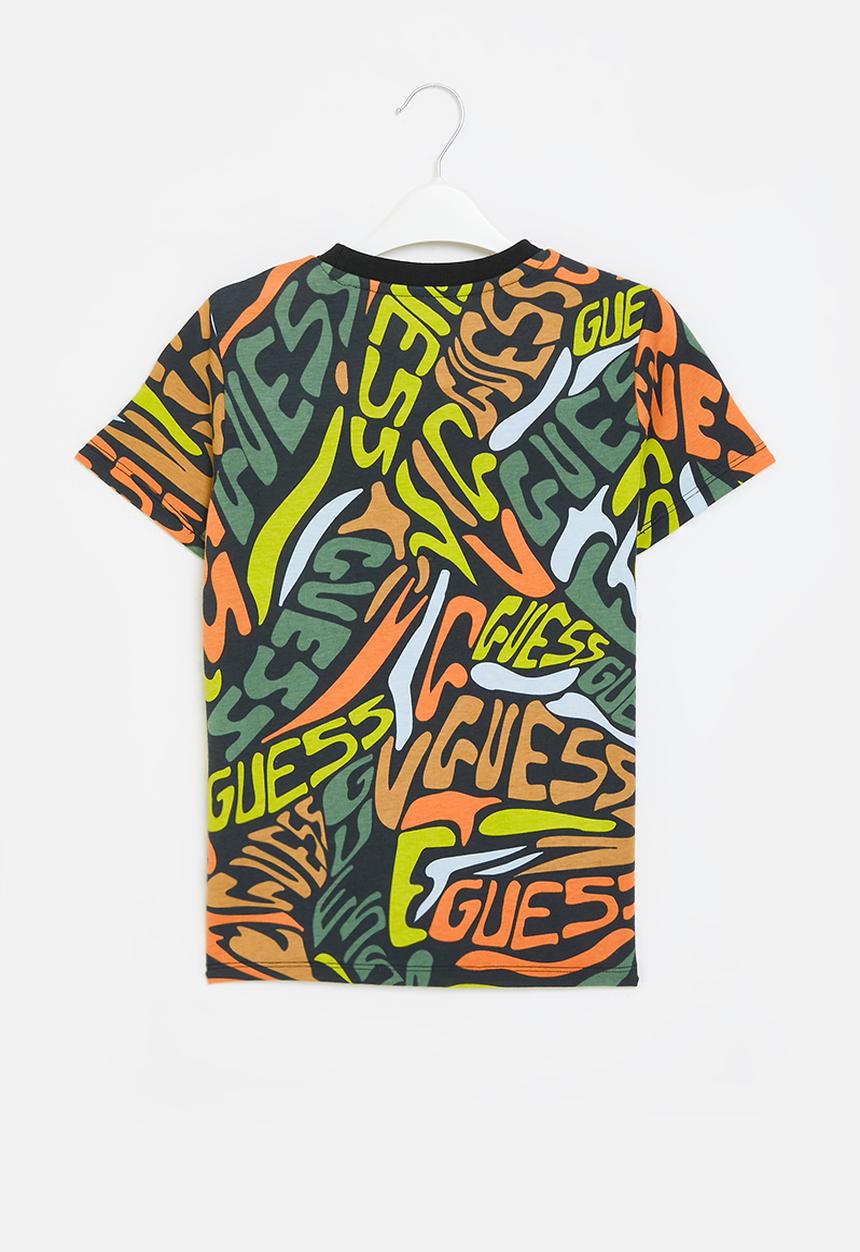 GUESS - Short sleeve t-shirt - allover guess