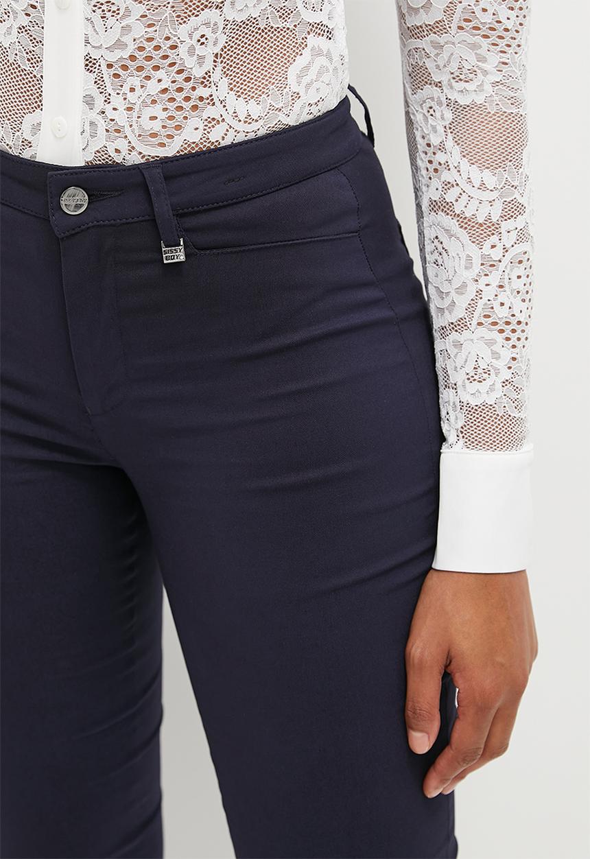 SISSY BOY - Reece: Mid Waist Skinny Leg - Navy
