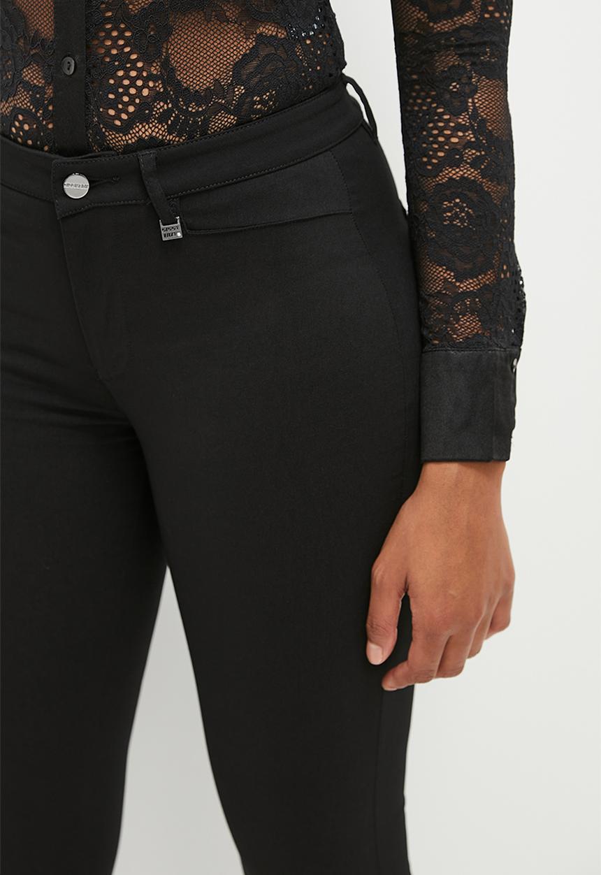 SISSY BOY - Reece: Mid Waist Skinny Leg - Black
