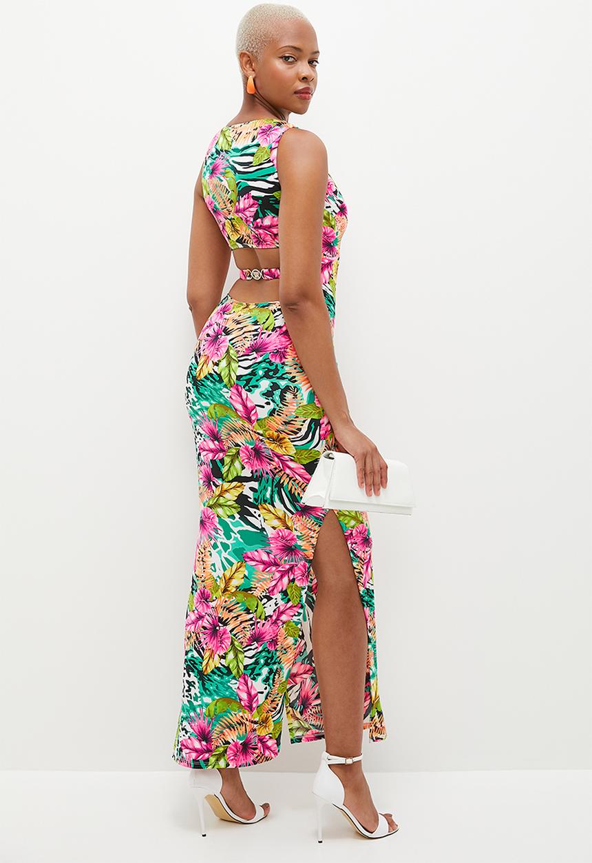 SISSY BOY - Flow With It: Maxi With Back Hardware Detail - Multi