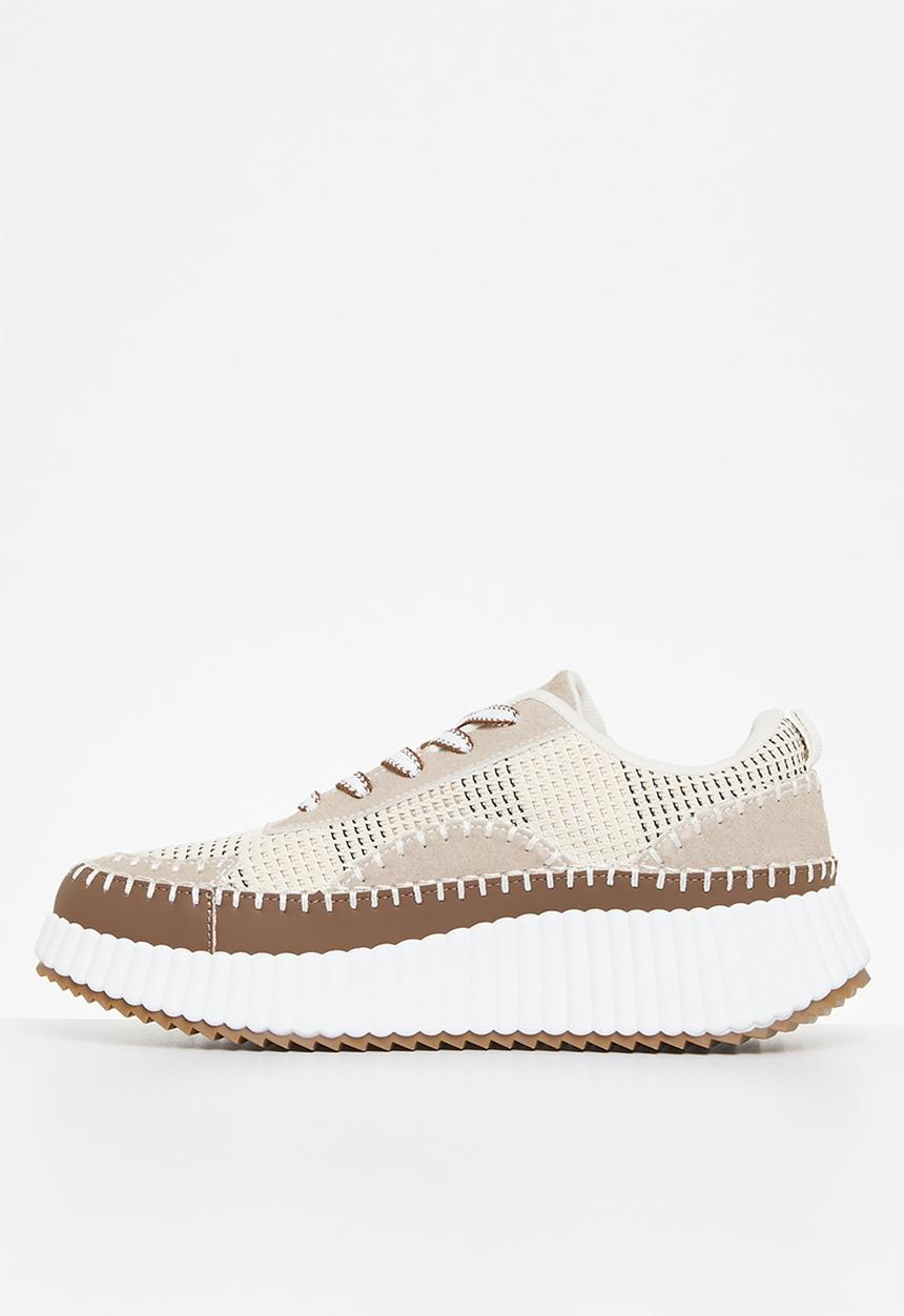 Madison® - Colourblock platform sneaker - beige multi