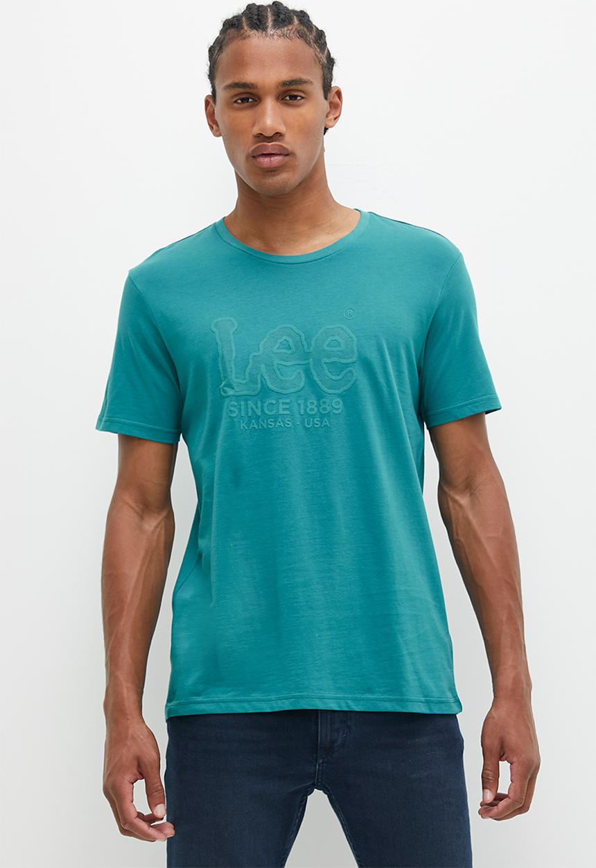Lee  - Gel outline logo t - teal