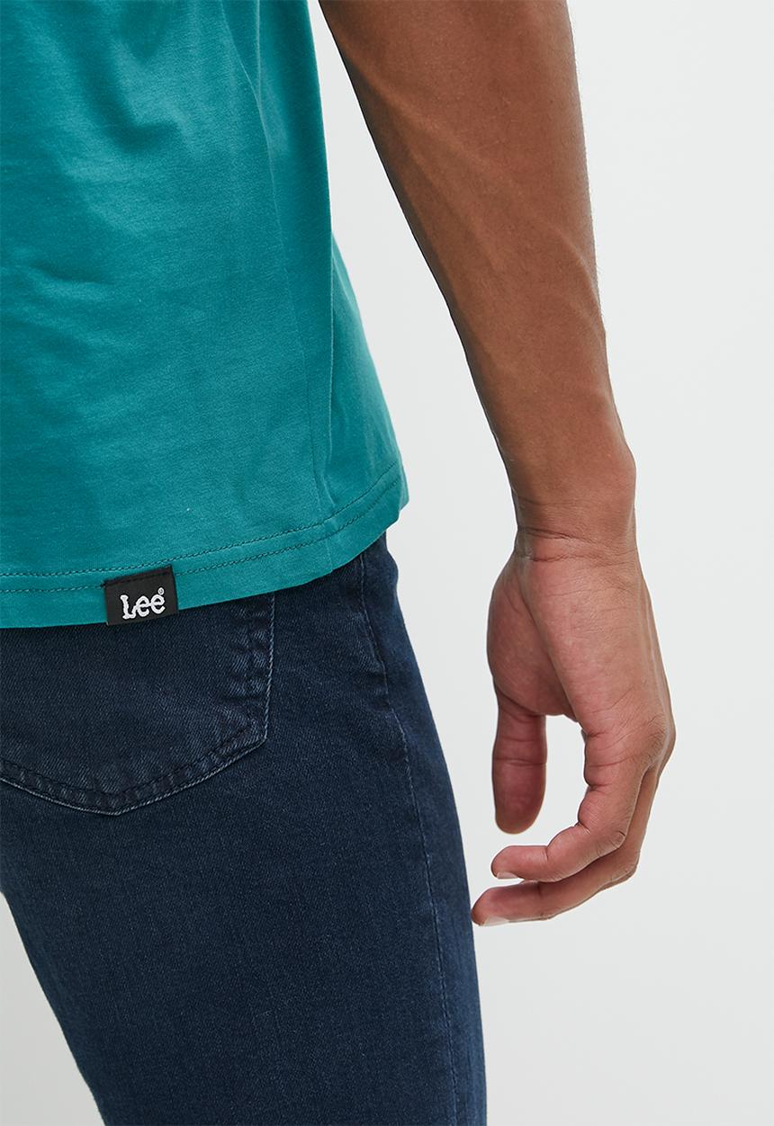 Lee  - Gel outline logo t - teal