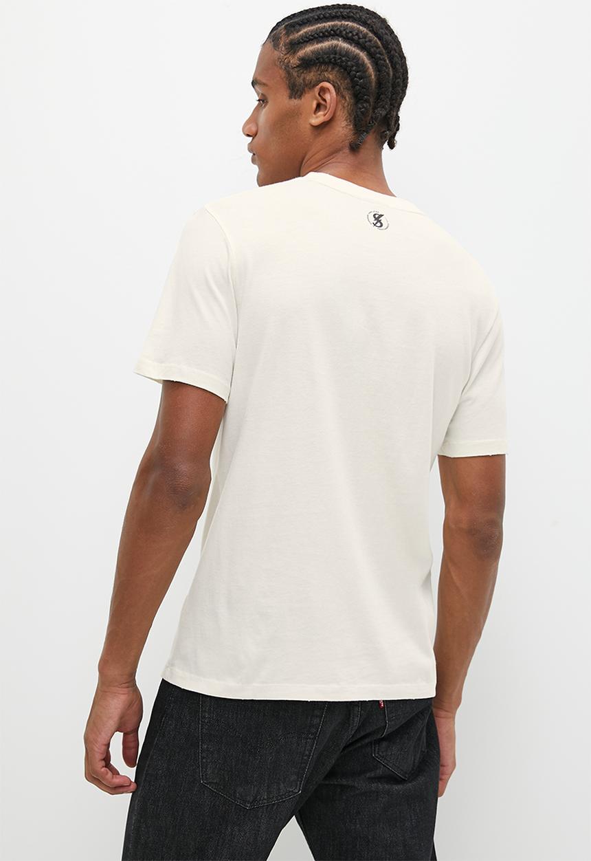 Superdry. - Retro rock graphic T-shirt - Cream