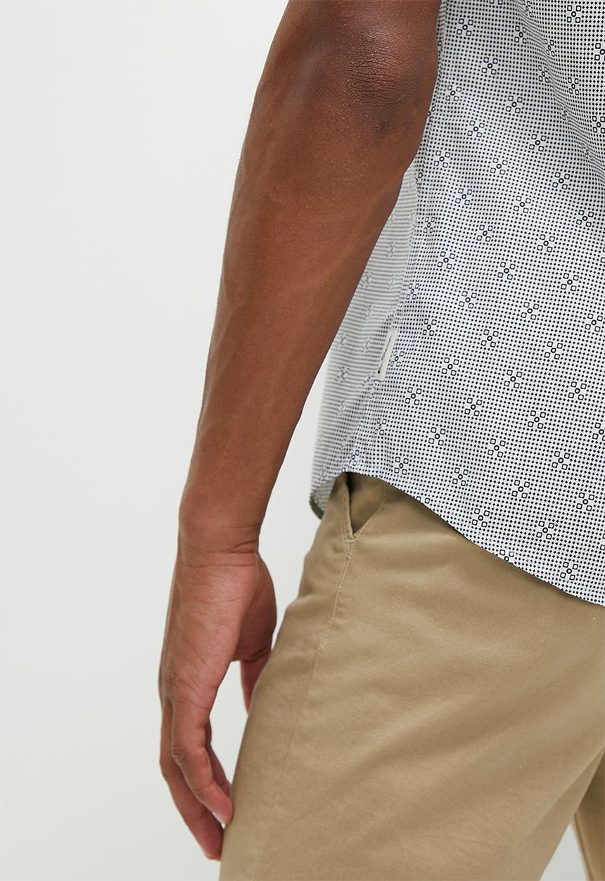 Ben Sherman - Geo tile short sleeve shirt - indigo