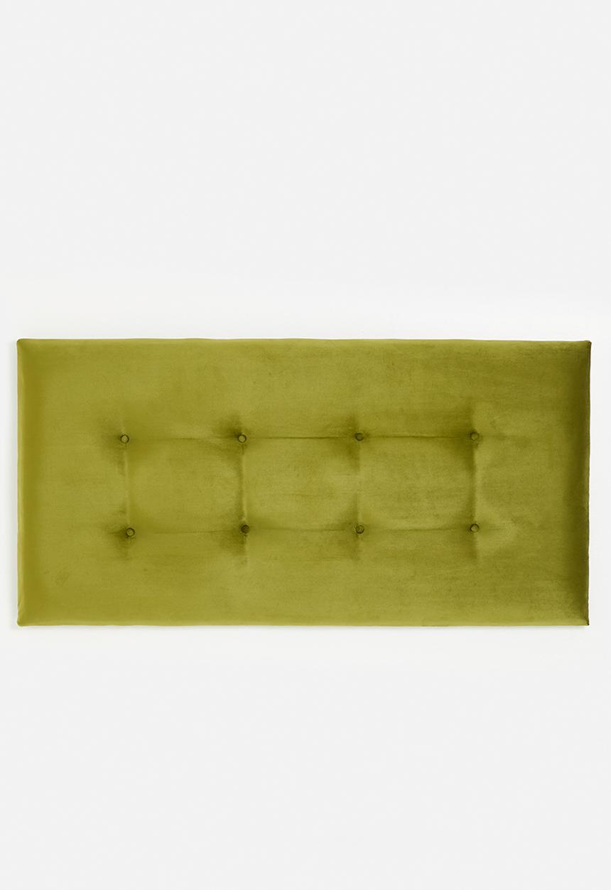 Sixth Floor - Lisbon velvet headboard - moss