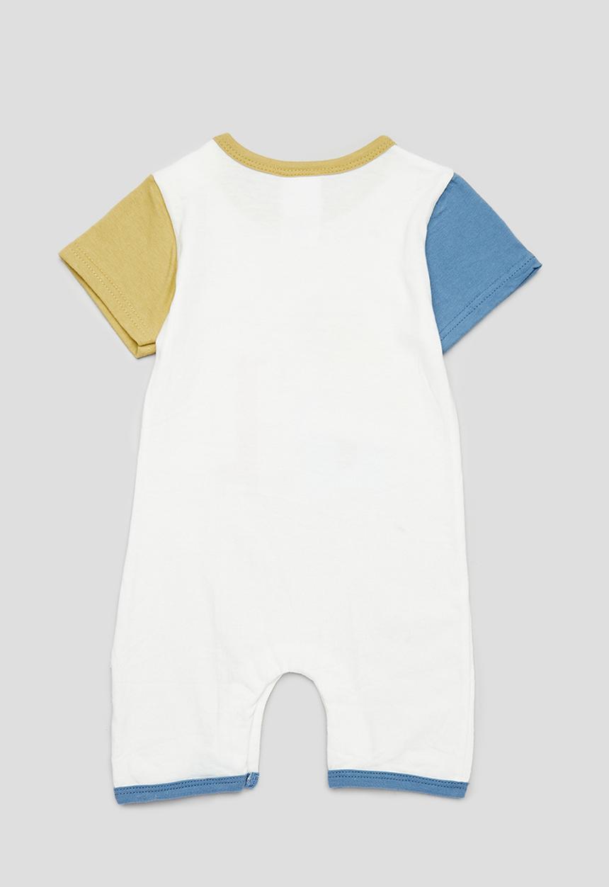 Pop Candy - Baby printed romper - white