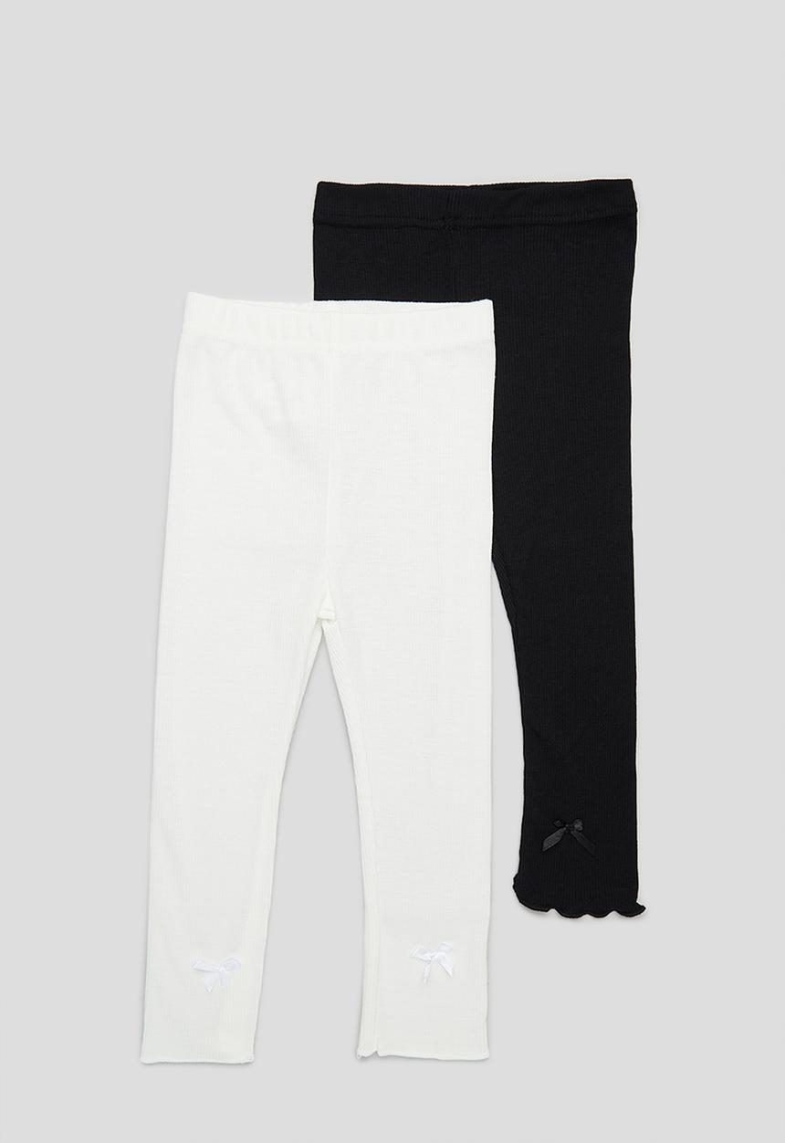 Pop Candy - 2 Pack legging set - black & white