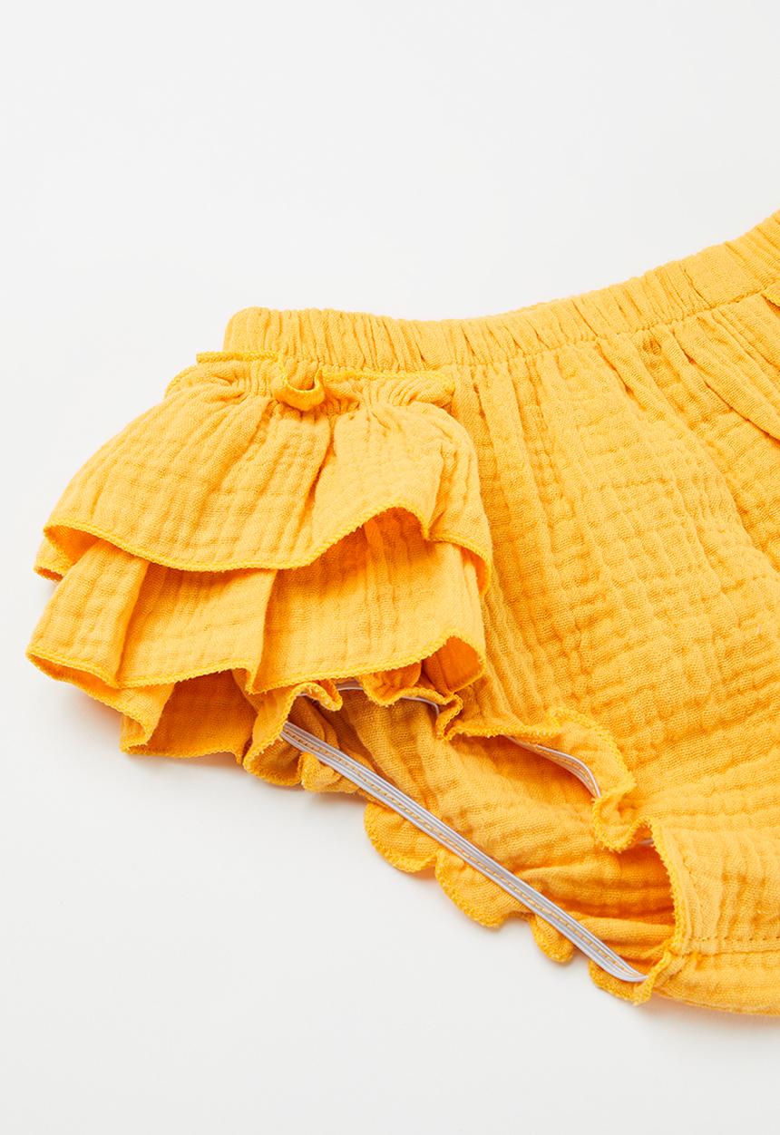 Pop Candy - Baby girls frilled bloomer - rust